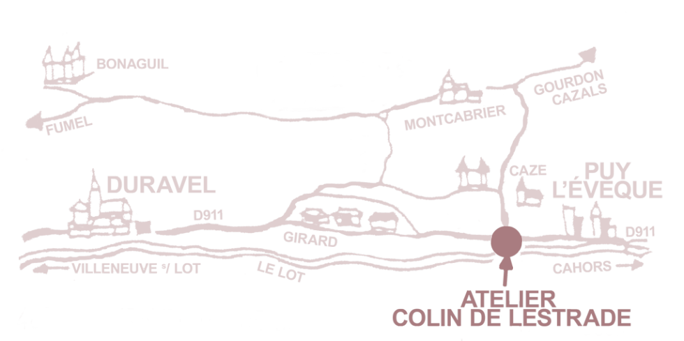Plan de l'atelier de Lestrade